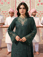Solene | 3Pc Unstitched Suit Luxury Lawn 25 Husn e Jahan By Mahnur