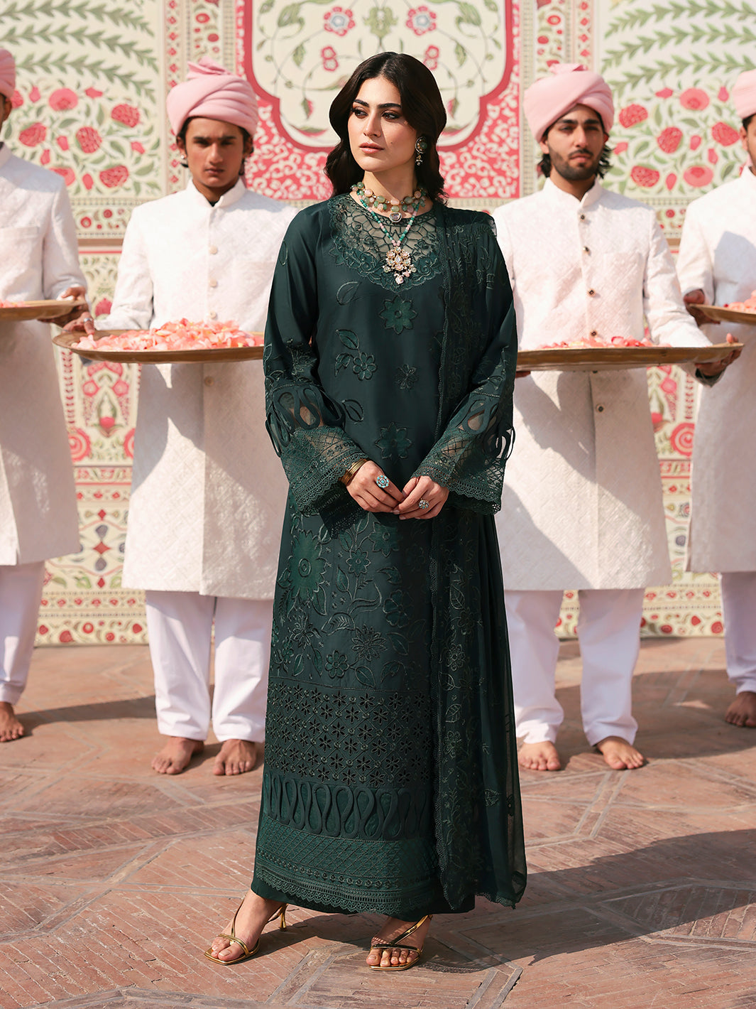 Solene | 3Pc Unstitched Suit Luxury Lawn 25 Husn e Jahan By Mahnur