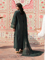 Solene | 3Pc Unstitched Suit Luxury Lawn 25 Husn e Jahan By Mahnur