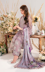 Sombre-MW-04 | 3Pc Unstitched Suit Winter Meraki By Asifa & Nabeel