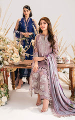 Sombre-MW-04 | 3Pc Unstitched Suit Winter Meraki By Asifa & Nabeel