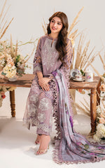 Sombre-MW-04 | 3Pc Unstitched Suit Winter Meraki By Asifa & Nabeel