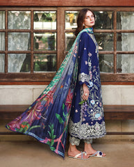 3-PC Unstitched Embroidered Lawn The Secret Garden By Mushq | Sylphae