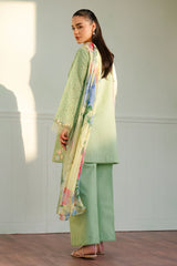 TINA-3B | 3Pc Unstitched Suit Embroidered Lawn 25 Coco By Zarashahjahan
