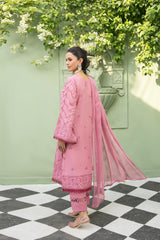 3-PC Unstitched Lawn Embroidered Shirt Crinkle Embroidered Dupatta Zimal By Wania | WL-425