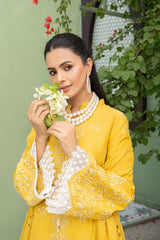 3-PC Unstitched Lawn Embroidered Shirt Crinkle Embroidered Dupatta Zimal By Wania | WL-430
