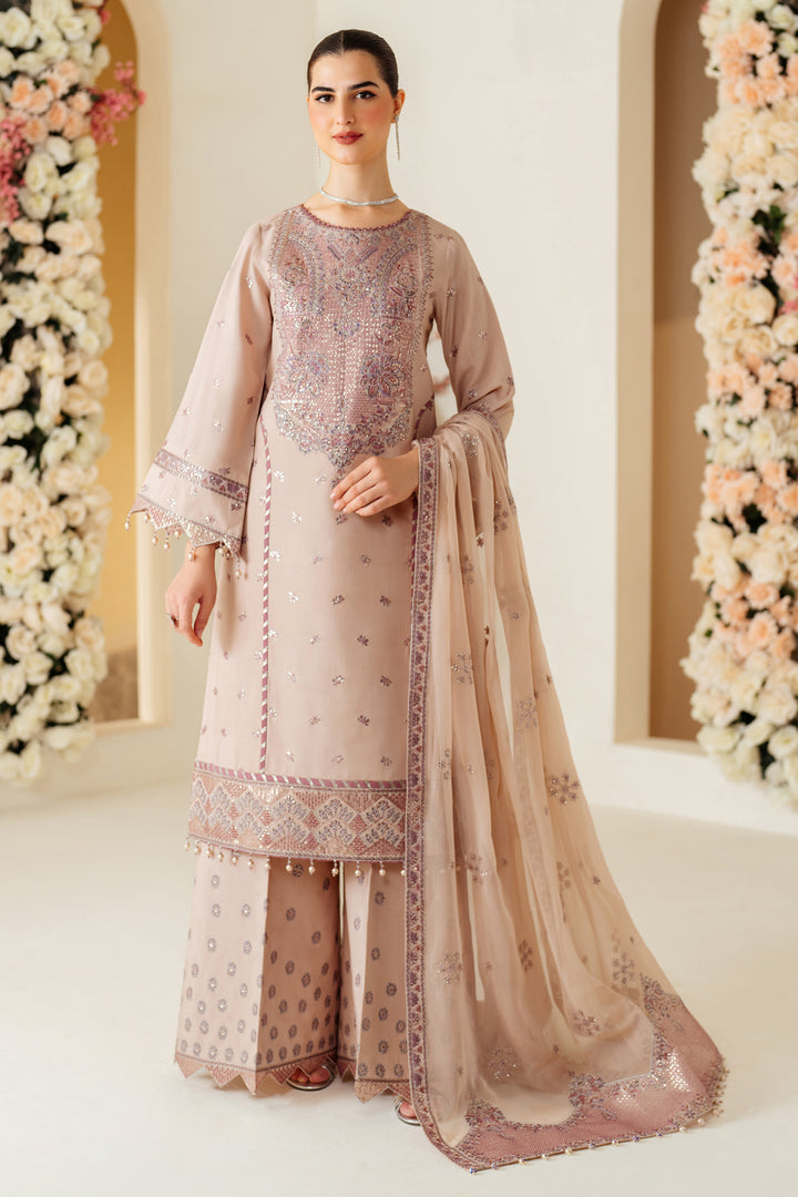 Taffy | 3 Pc Unstitched Suit Embroidered Raw Silk Luxe By Alizeh