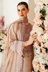 Taffy | 3 Pc Unstitched Suit Embroidered Raw Silk Luxe By Alizeh