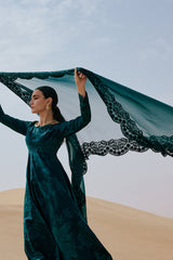 3-PC Unstitched Embroidered Luxury Lawn By Saira Rizwan | ZOMOROD
