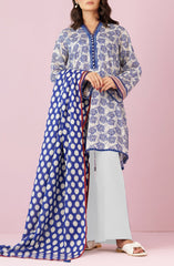 3-PC Unstitched Printed Lawn By Orient | OTL-24-127