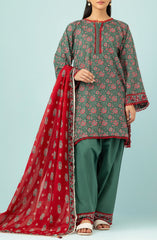 3-PC Unstitched Printed Lawn By Orient | OTL-24-426