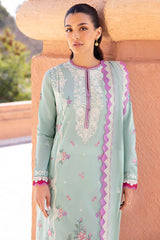 LARMINA | ZL24-02 A | 3PC Unstitched Lawn By Zaha