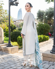 3-PC Stitched Baku Echoes Luxury Linen Mommy & Me By Allys | AL-1116