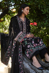 ZW24-09 Nayab | 3Pc Unstitched Suit Embroidered Winter By Zaha