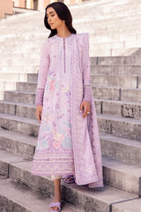 ELA | ZL24-01 A | 3PC Unstitched Lawn By Zaha