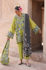 3-PC Unstitched Embroidered Luxury Lawn By Elan | SOLENE (EL25-03 A)