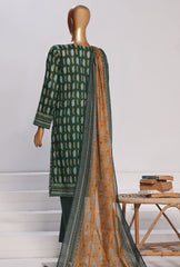 PPC-173 | 3PC Unstitched Suit Digital Printed Lawn Platinum By Hz Textiles
