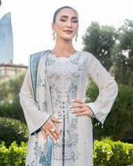 3-PC Stitched Baku Echoes Luxury Linen Mommy & Me By Allys | AL-1116