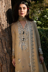 ZW24-10 Suzani | 3Pc Unstitched Suit Embroidered Winter By Zaha