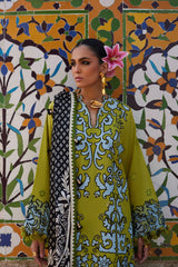 3-PC Unstitched Embroidered Luxury Lawn By Elan | SOLENE (EL25-03 A)