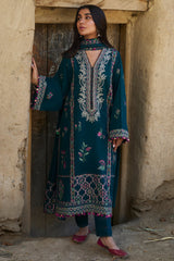 ZW24-05 Zumar | 3Pc Unstitched Suit Embroidered Winter By Zaha