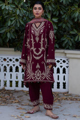 Serra - ZW23-15 - 3Piece Unstitched Winter by Zaha