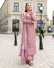 3-PC Stitched Baku Echoes Luxury Linen Mommy & Me By Allys | AL-1113