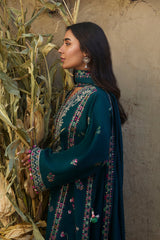 ZW24-05 Zumar | 3Pc Unstitched Suit Embroidered Winter By Zaha