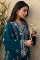 ZW24-05 Zumar | 3Pc Unstitched Suit Embroidered Winter By Zaha