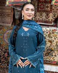 3-PC Stitched Baku Echoes Luxury Linen Mommy & Me By Allys | AL-1110