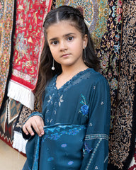 3-PC Stitched Baku Echoes Luxury Linen Mommy & Me By Allys | Kids-AL-1110