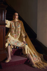 3-PC Unstitched Embroidered Luxury Lawn By Elan | ZAHARA (EL25-07 A)