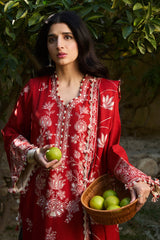 ZW24-02 Dilara | 3Pc Unstitched Suit Embroidered Winter By Zaha