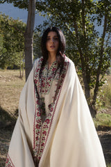 ZW24-07 Aabroo | 3Pc Unstitched Suit Embroidered Winter By Zaha