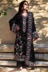 ZW24-09 Nayab | 3Pc Unstitched Suit Embroidered Winter By Zaha