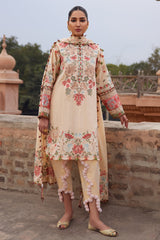 3-PC Unstitched Embroidered Luxury Lawn By Elan | ZAHARA (EL25-07 B)
