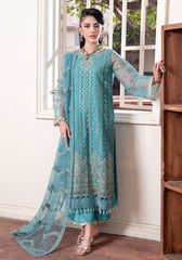 Fairy Blue | 3Pc Unstitched Suit Embroidered Oranza Zewar By Altan Official