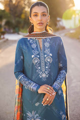 EIRA | ZL24-05 B | 3PC Unstitched Lawn By Zaha