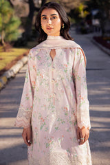 ASEMA | ZL24-04 A | 3PC Unstitched Lawn By Zaha