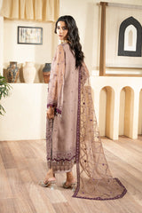 Stellar Bloom | 3Pc Unstitched Suit Embroidered Organza Aurora By AZU