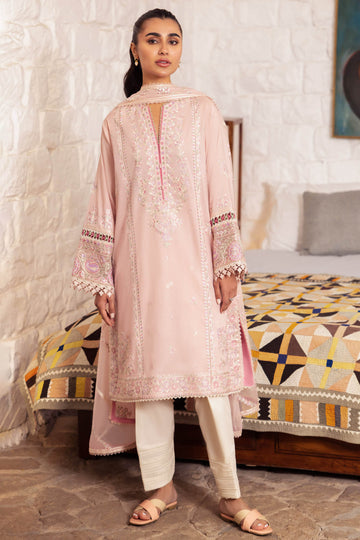 ZENEL | ZL24-07 A | 3PC Unstitched Lawn By Zaha