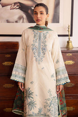 EIRA | ZL24-05 A | 3PC Unstitched Lawn By Zaha