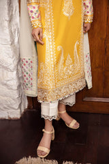 FERYA | ZL24-06 A | 3PC Unstitched Lawn By Zaha