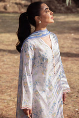 AYSEL | ZL24-03 B | 3PC Unstitched Lawn By Zaha