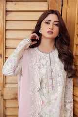 LEYLA | ZL24-12 B | 3PC Unstitched Lawn By Zaha