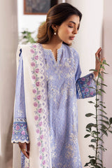 NARINA | ZL24-15 B | 3PC Unstitched Lawn By Zaha