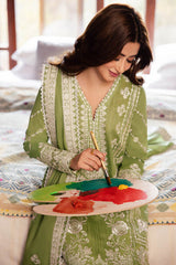 ZEL | ZL24-08 A | 3PC Unstitched Lawn By Zaha