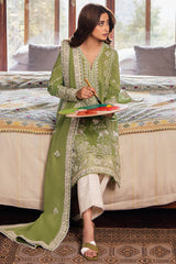 ZEL | ZL24-08 A | 3PC Unstitched Lawn By Zaha