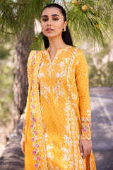 NARINA | ZL24-15 A | 3PC Unstitched Lawn By Zaha