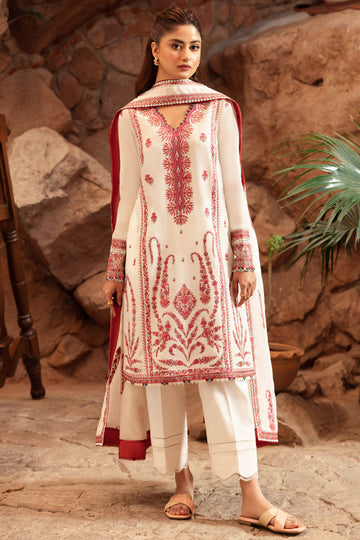 ELANIA | ZL24-09 A | 3PC Unstitched Lawn By Zaha